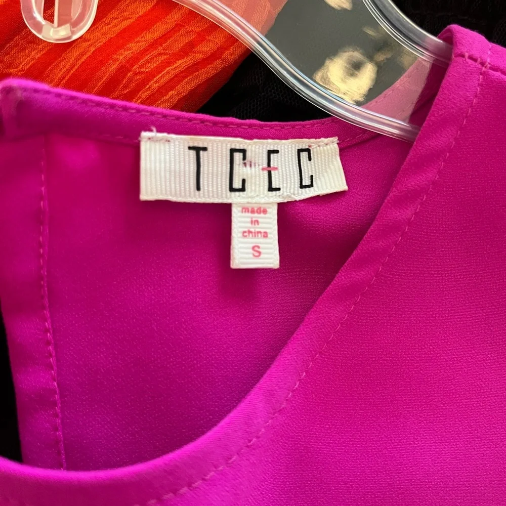 Hot Pink Ruffle Dress - Picture 4 of 4